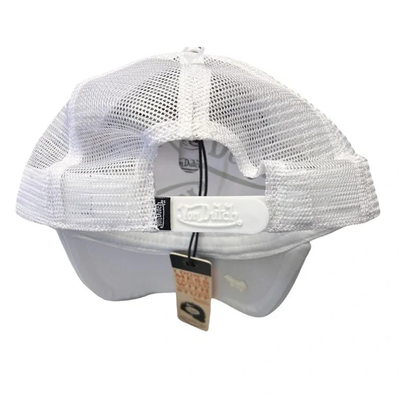 Von Dutch Black and White Logo Trucker Hats - Picture 7 of 7